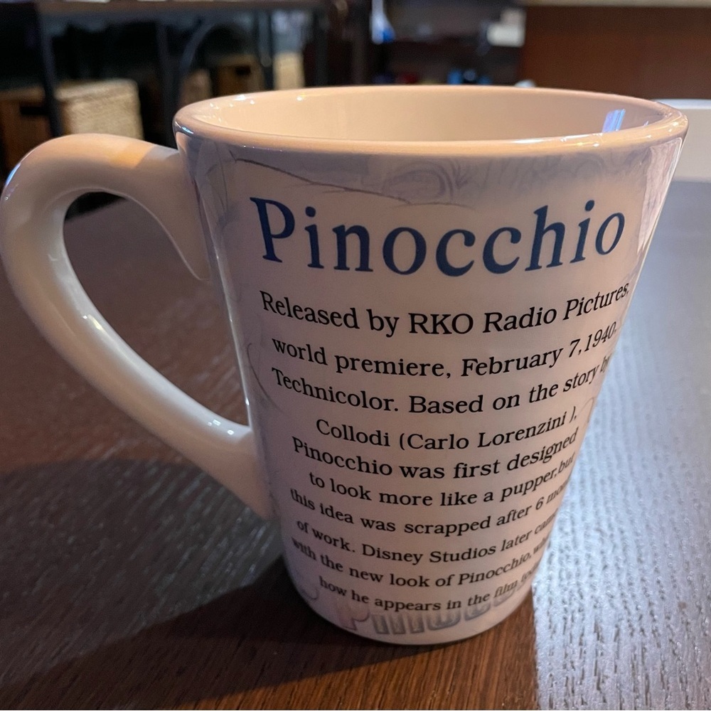 Walt Disney Pinocchio Movie Poster Ceramic 15 oz Mug - Picture 4 of 6